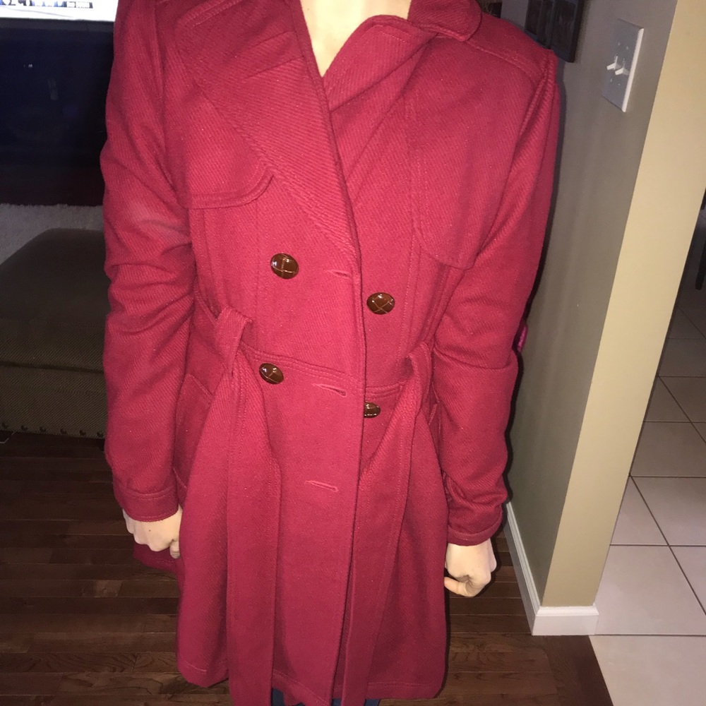Gorgeous red coat, hardly worn